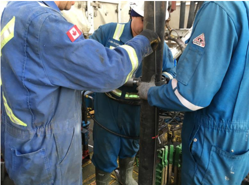 DAS系统国外测井施工现场